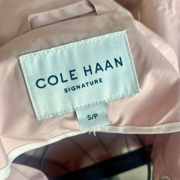 Cole Haan Snap Front Zip Hooded Collar Jacket size S - Picture 8 of 10